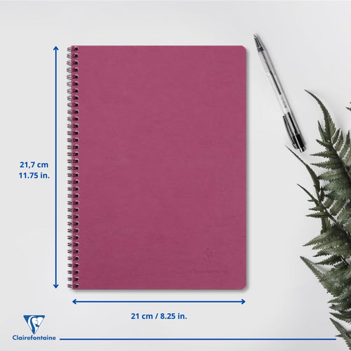 A4 Double Ring Notebook, Ruled, A4, 100 Pages, 90 GSM Pink
