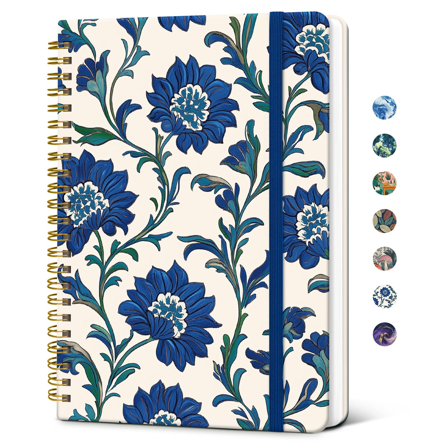 Lined Spiral Journal Notebook for Women, A5